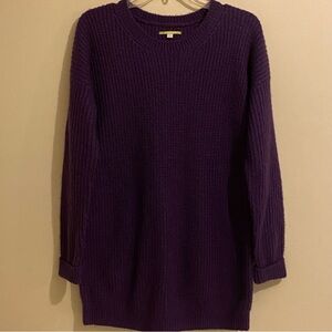 Gianni Bini Sweater Women's Size S Oversized Purple Long Sleeve Pullover